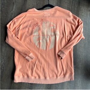 Aerie Coral Long Sleeve Top